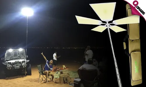 Outdoor Telescopic Camping Rod Floodlight!